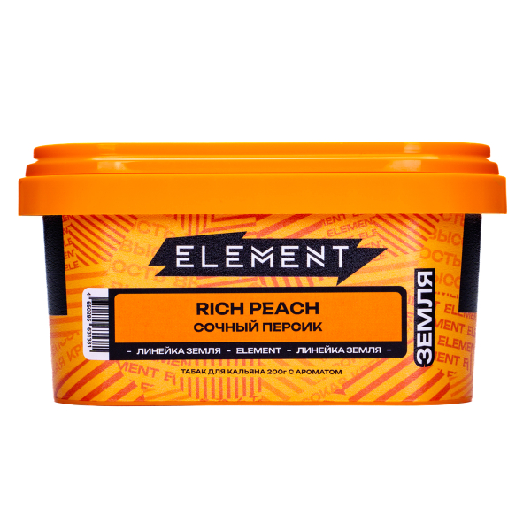 Табак Element Земля Rich Peach 200 грамм в Норильске