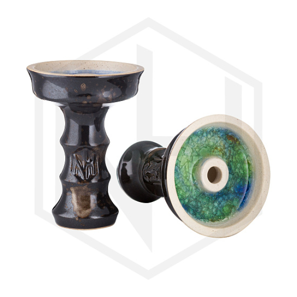 Чаша Nejn Lotus Glaze Black Черная для кальяна в Норильске