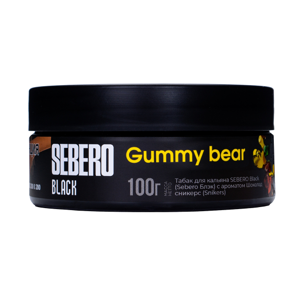 Табак Sebero Black Gummy Bear 100 грамм в Норильске