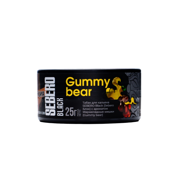 Табак Sebero Black Gummy Bear 25 грамм в Норильске