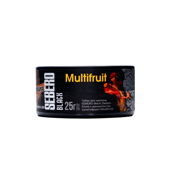 Табак Sebero Black Multifruit 25 грамм в Норильске