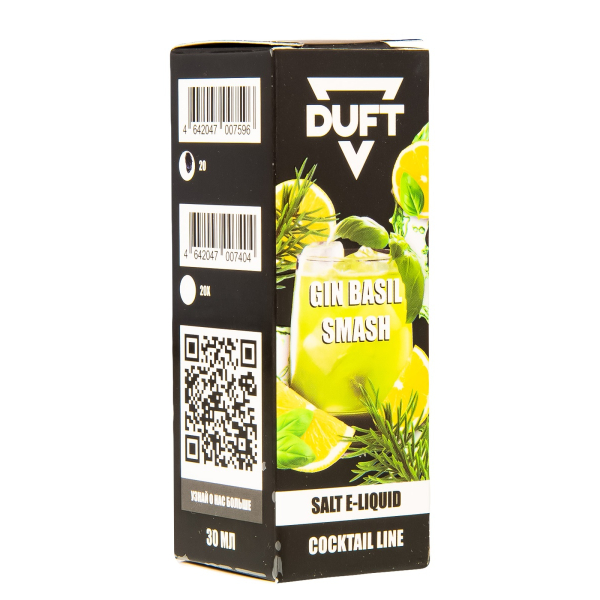 Жидкость Duft Cocktails Line Salt Gin Basil Smash 30 Мл в Норильске