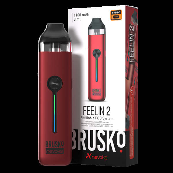 POD-система Brusko Feelin 2 Малиновый в Норильске
