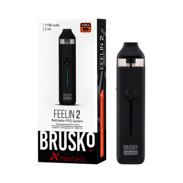 POD-система Brusko Feelin 2 Черный в Норильске