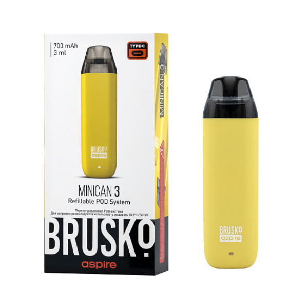 POD-система Brusko Minican 3 Жёлтый в Норильске