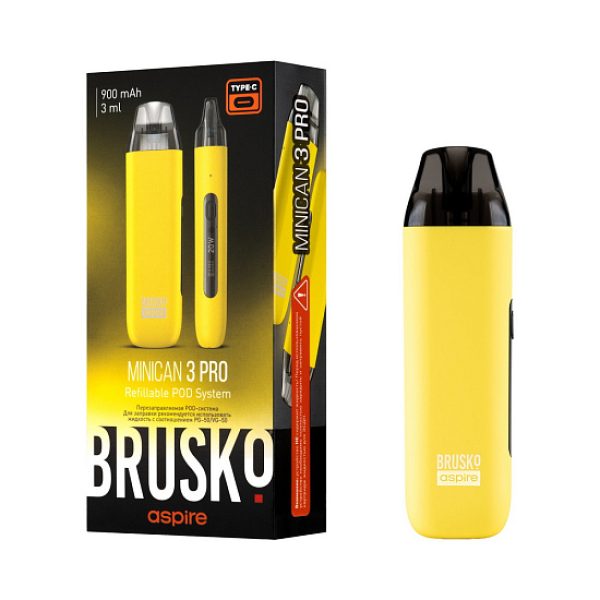 POD-система Brusko Minican 3 Pro желтый в Норильске