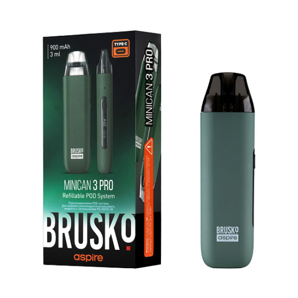POD-система Brusko Minican 3 Pro зеленый в Норильске