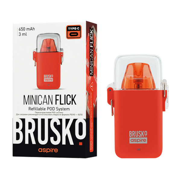 POD-система Brusko Minican Flick Красный в Норильске