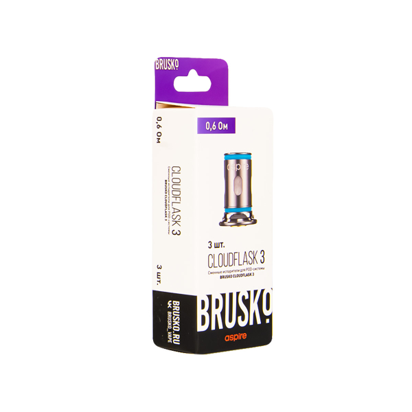 Испаритель Brusko Cloudflask 3 0.6 Ом 3 шт в Норильске