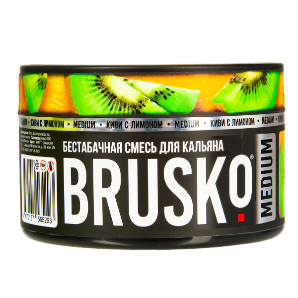 Бестабачная смесь Brusko Medium Киви С Лимоном 250 грамм в Норильске
