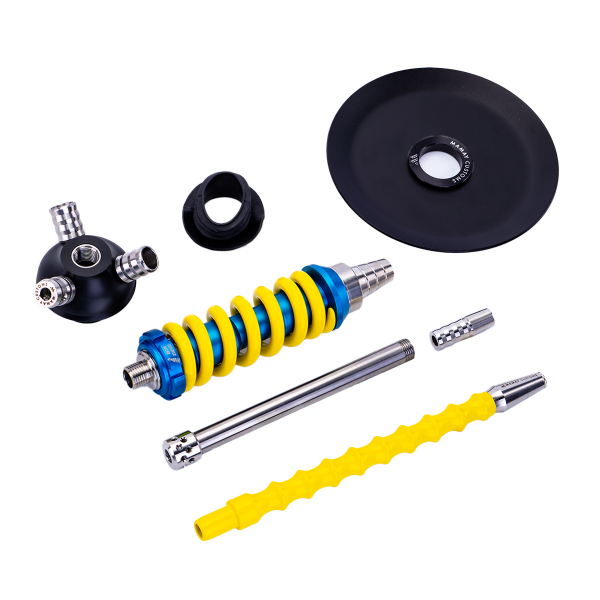 Кальян Mamay Customs Coilover Micro Голубой Жёлтый в Норильске