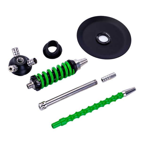 Кальян Mamay Customs Coilover Micro Чёрно Зелёный в Норильске