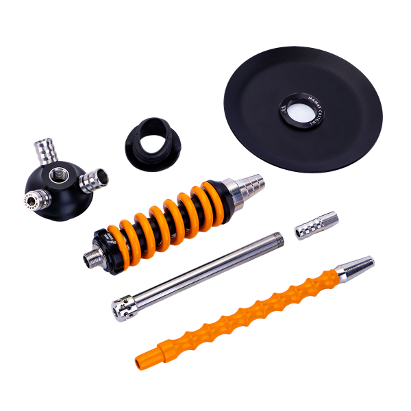 Кальян Mamay Customs Coilover Micro Чёрно Оранжевый в Норильске