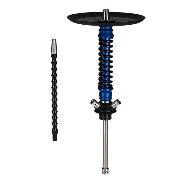 Кальян Mamay Customs Coilovers Mini Голубой Лак Черный Грав. Калиграфия в Норильске