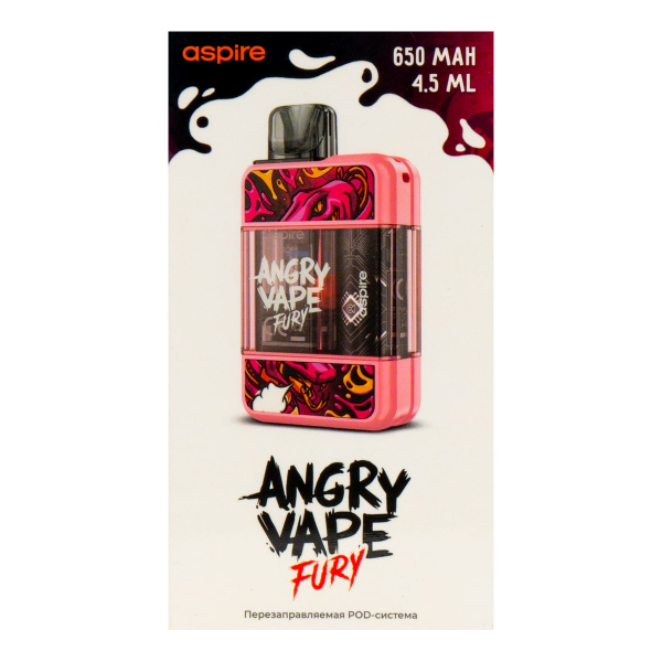 POD-система Brusko Angry Vape Fury 650 Mah Розовый в Норильске