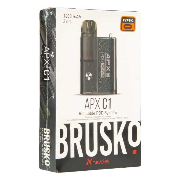 POD-система Brusko Apx C1 Чёрный Шёлк в Норильске