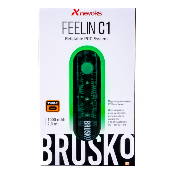 POD-система Brusko Feelin C1 Зеленый в Норильске