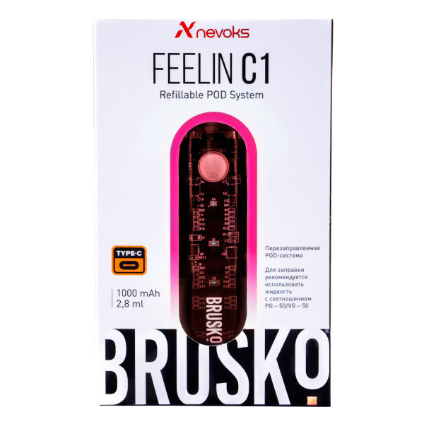 POD-система Brusko Feelin C1 Розовый в Норильске