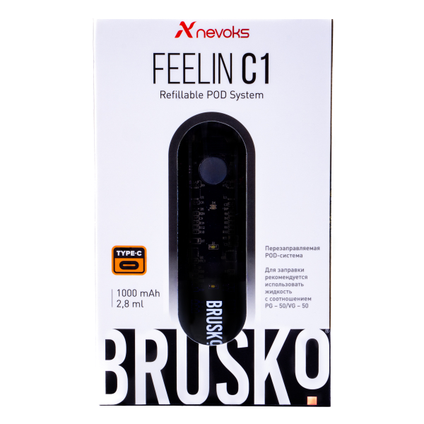 POD-система Brusko Feelin C1 Черный в Норильске