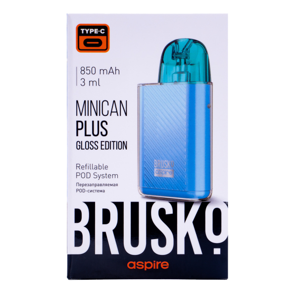 POD-система Brusko Minican Plus Gloss Edition Синий в Норильске