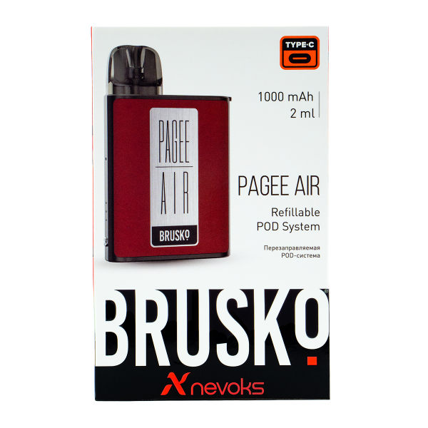 POD-система Brusko Pagee Air Crimson Red Красный в Норильске