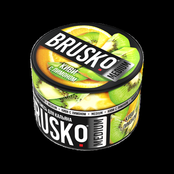 Бестабачная смесь Brusko Киви С Лимоном Medium 50 грамм в Норильске