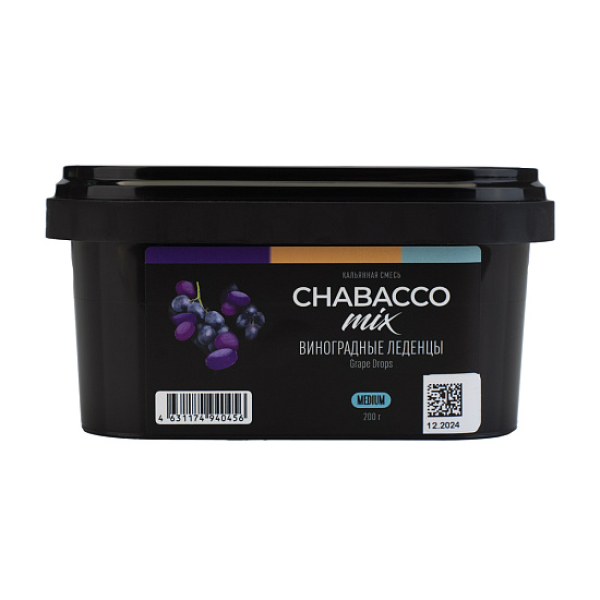 Бестабачная смесь Chabacco Mix Grape Drops Виноградные Леденцы  Medium 200 грамм в Норильске