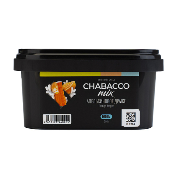 Бестабачная смесь Chabacco Mix Orange Dragee Апельсиновое Драже  Medium 200 грамм в Норильске