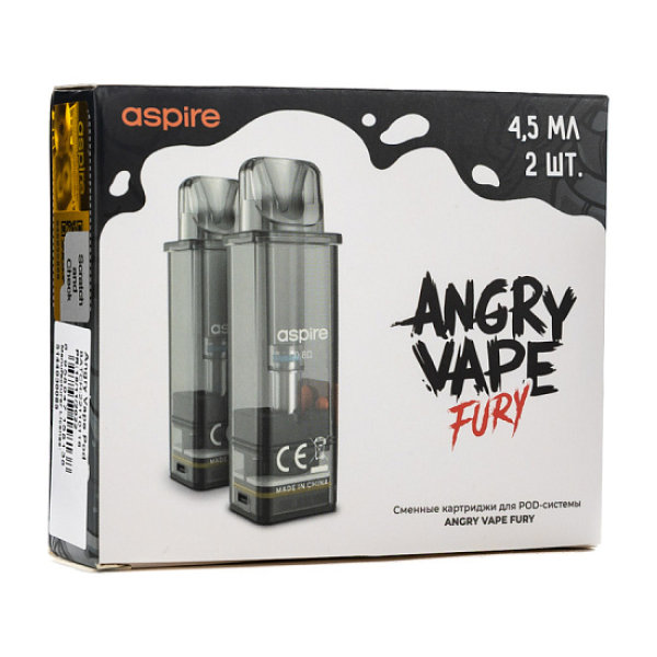 Картридж Angry Vape Fury 45 мл 0.8 Ом ( 2 шт.) в Норильске