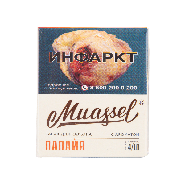 Табак Muassel Medium Папайя 40 грамм в Норильске