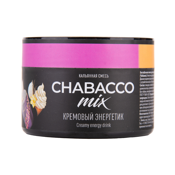 Бестабачная смесь Chabacco Mix Medium Creamy Energy Drink 40 грамм в Норильске
