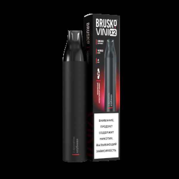 Электронка Brusko Vini X2 Клубника 2800 затяжек в Норильске