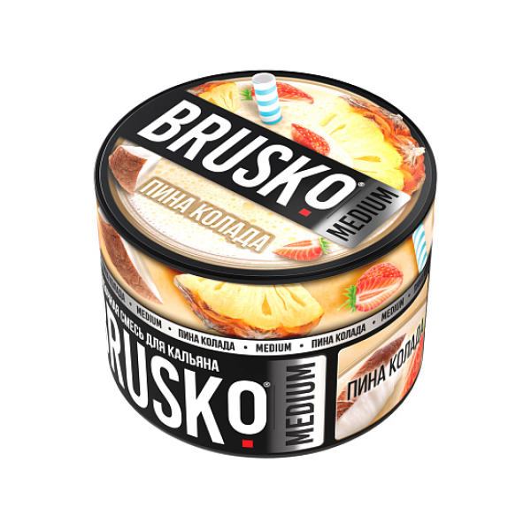 Бестабачная смесь Brusko Zero Пина Колада 50 грамм в Норильске
