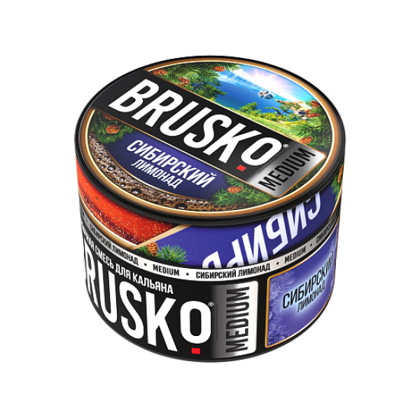 Бестабачная смесь Brusko Zero Сибирский Лимонад 50 грамм в Норильске