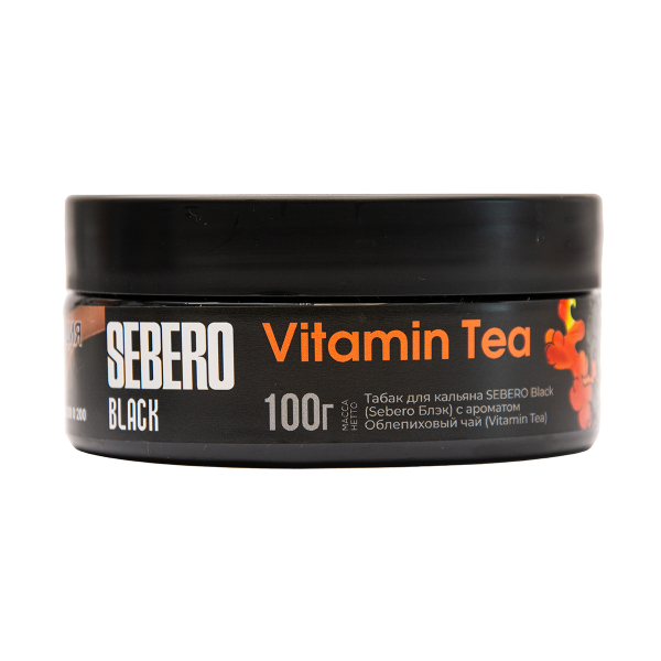 Табак Sebero Black Vitamin Tea Облепиховый Чай 100 грамм в Норильске