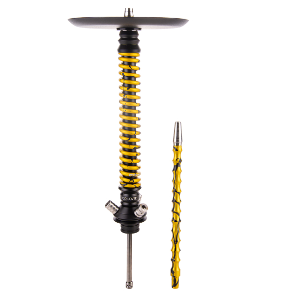Кальян Mamay Customs Coilover Большой  Чёрный Золотой Сплеш в Норильске