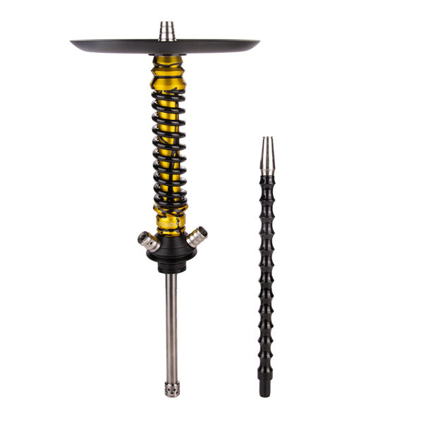 Кальян Mamay Customs Coilover Mini  Золотой Сплеш Чёрный в Норильске