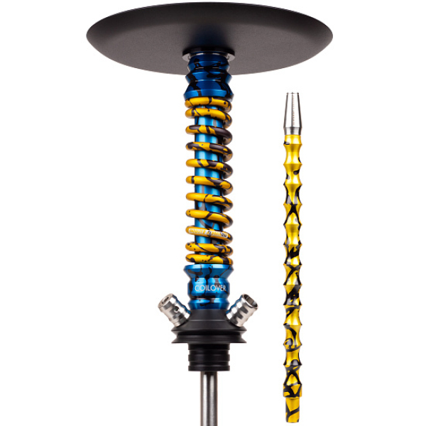 Кальян Mamay Customs Coilovers Mini Special Anod Blue Splash Gold в Норильске