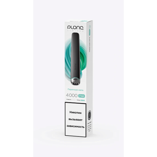 Электронка Plonq Plus Pro Black Перечная Мята 4000 затяжек в Норильске