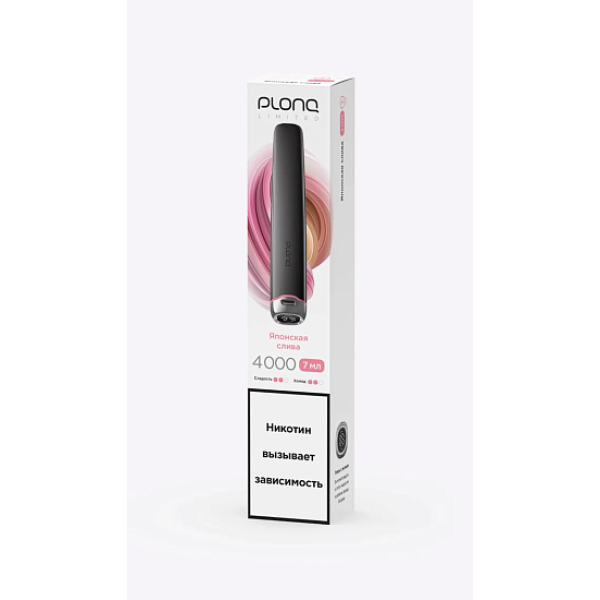 Электронка Plonq Plus Pro Black Японская Слива 4000 затяжек в Норильске