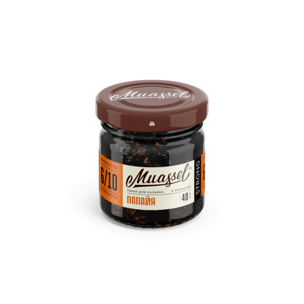 Табак Muassel Extra Strong Папайя 40 грамм в Норильске