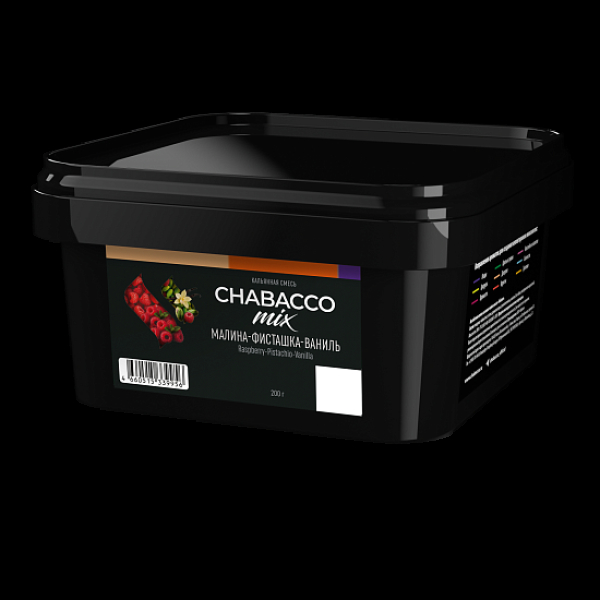 Бестабачная смесь Chabacco Mix Raspberry Pistachio Vanilla Малина Фисташка Ваниль Medium 200 грамм в Норильске